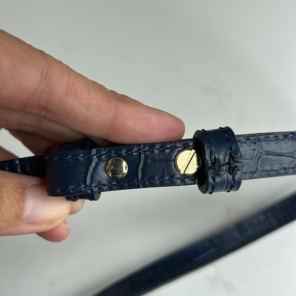 Sézane Nicole Circle Croc Embossed Leather Bag - Picture 9 of 12